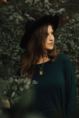 Leaf Resin Necklace