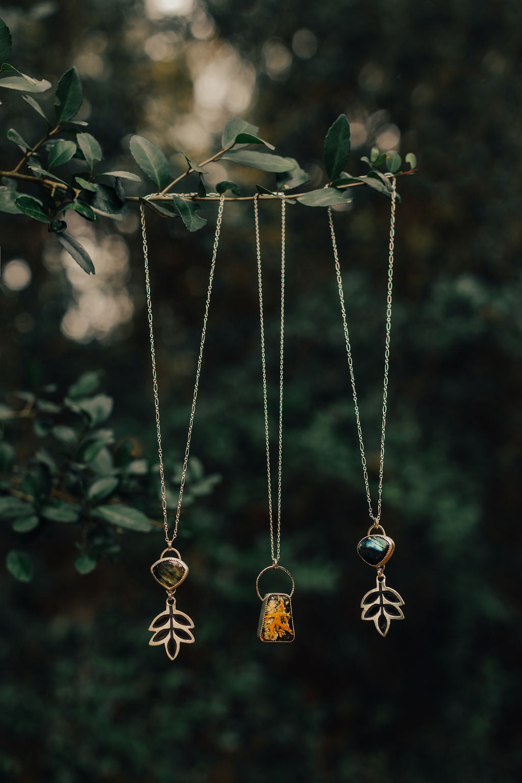 Leaf Resin Necklace