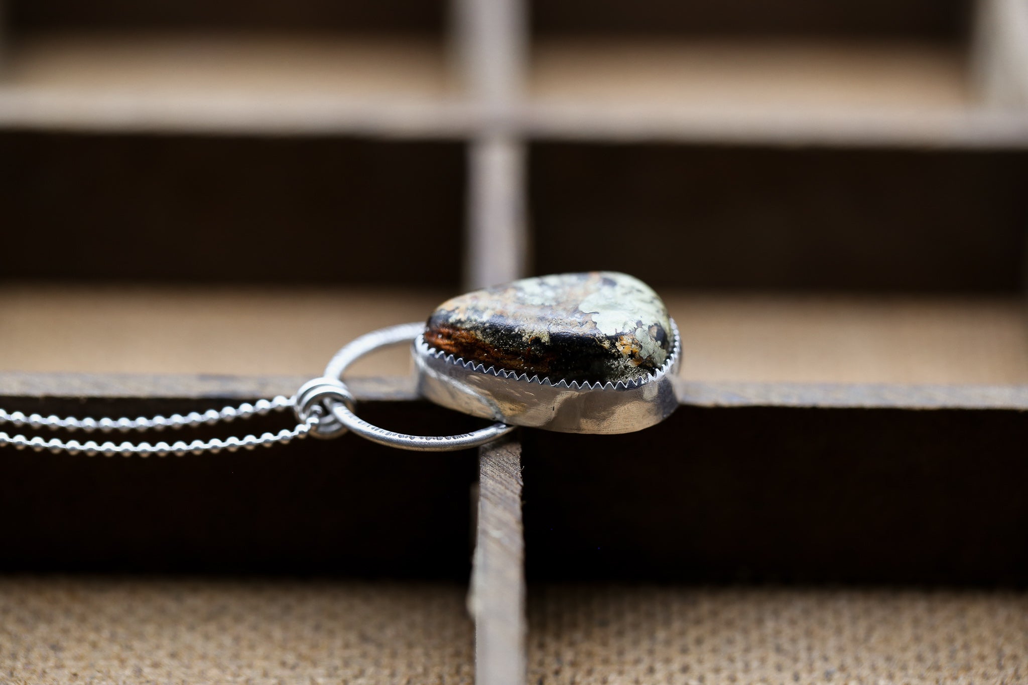 Teardrop Leaf Resin Necklace