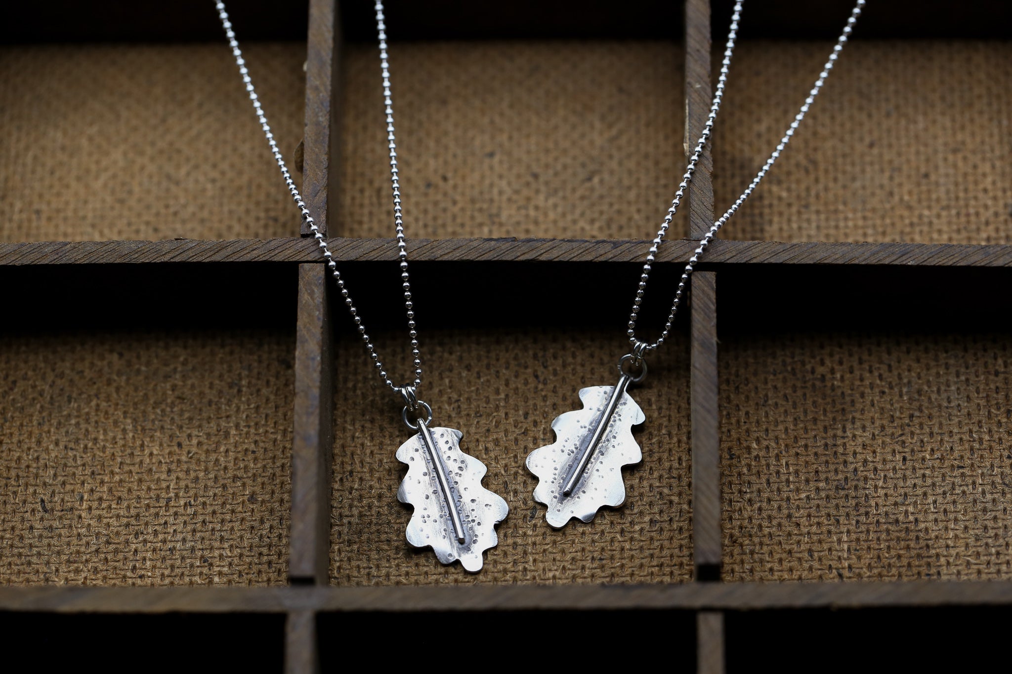 Silver Oak Leaf Pendant