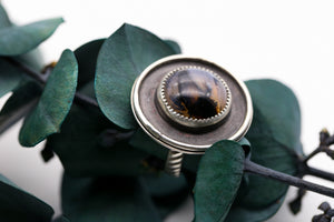 Dendrite Agate Shadowbox Ring