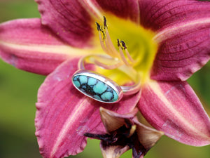 New Lander Turquoise Small Horizontal Ring