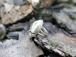 Teardrop Ocean Jasper Ring