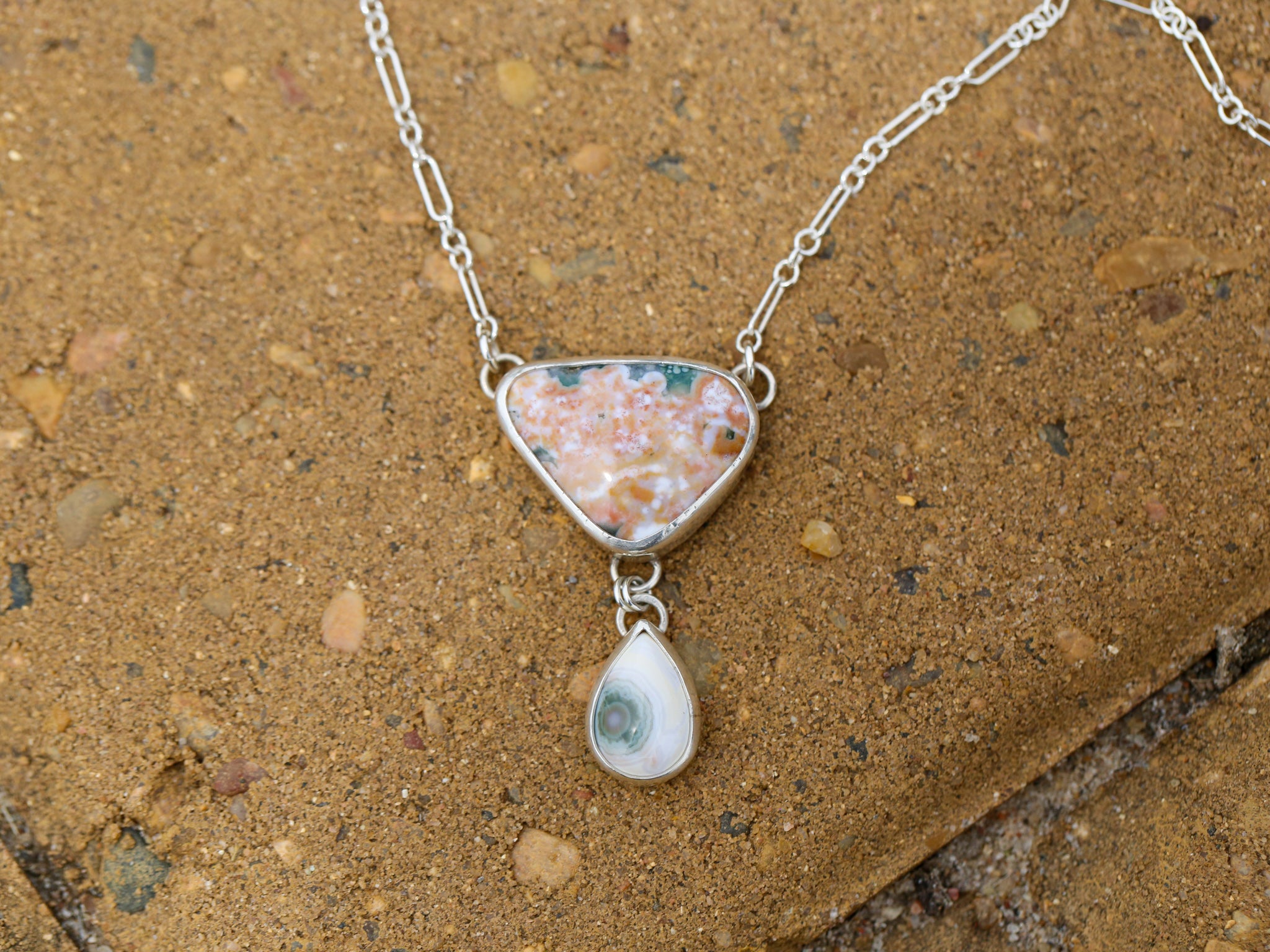 Ocean Jasper Drop Necklace