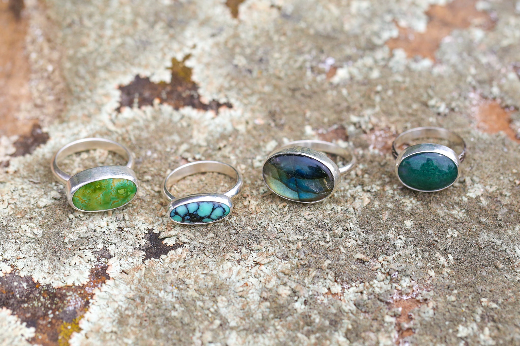 New Lander Turquoise Small Horizontal Ring